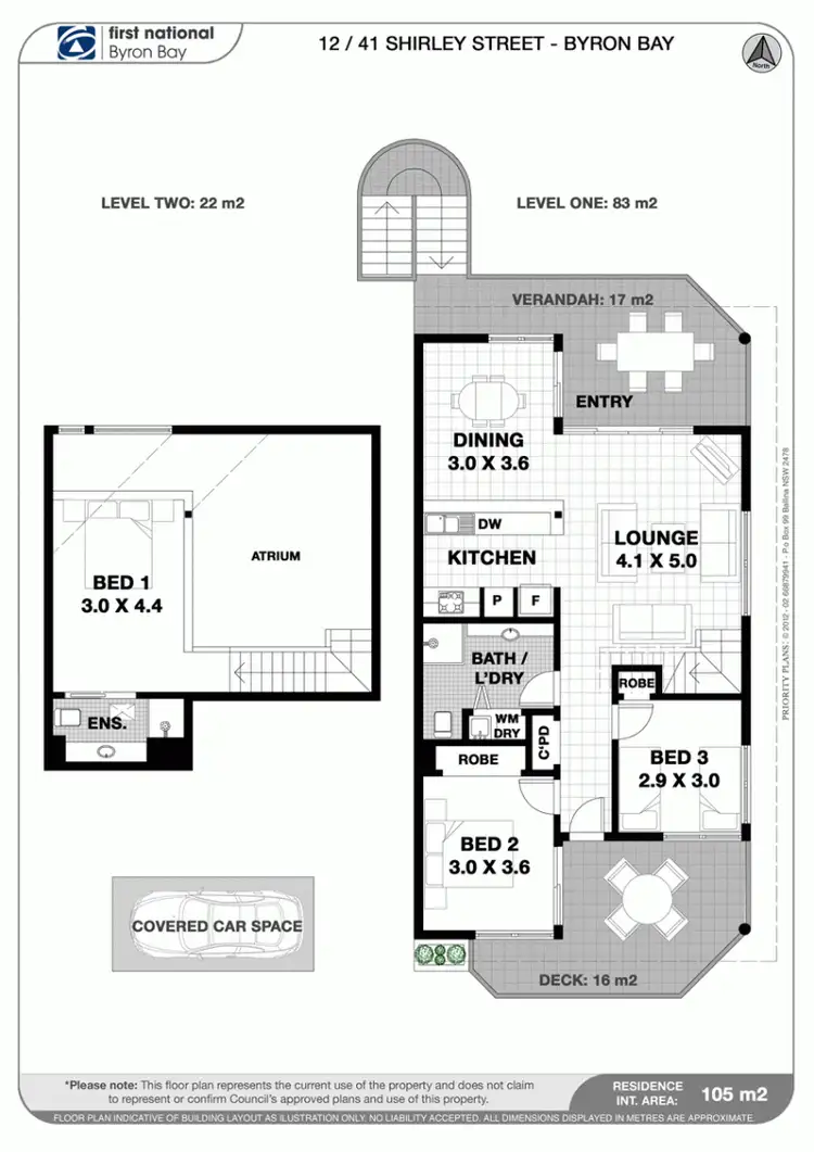 Floorplan of Homely unit listing, 12/41-43 Shirley Street, Byron Bay NSW 2481