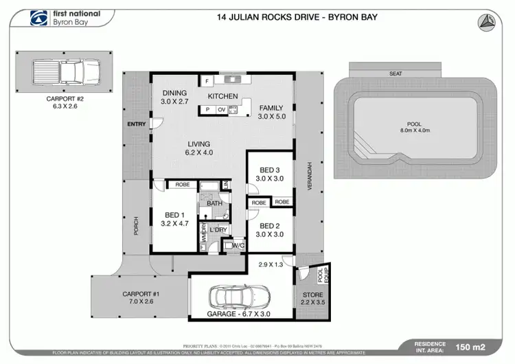 Floorplan of Homely house listing, 14 Julian Rocks Drive, Byron Bay NSW 2481