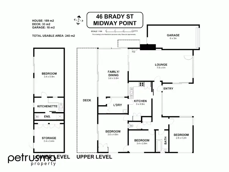 Floorplan of Homely house listing, 46 Brady Street, Midway Point TAS 7171