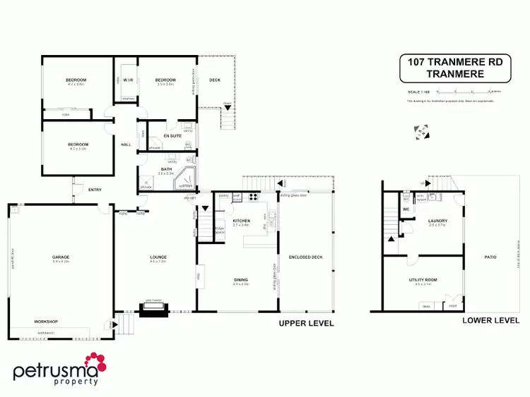 Floorplan of Homely house listing, 107 Tranmere Road, Howrah TAS 7018