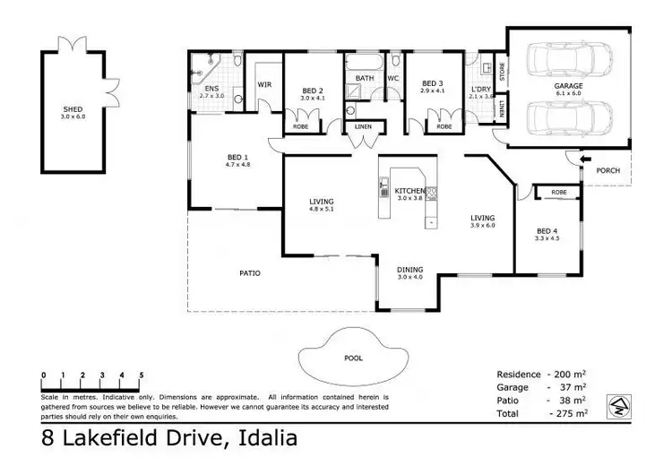 Floorplan of Homely house listing, 8 Lakefield Drive, Idalia QLD 4811