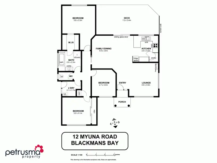 Floorplan of Homely house listing, 12 Myuna Road, Blackmans Bay TAS 7052