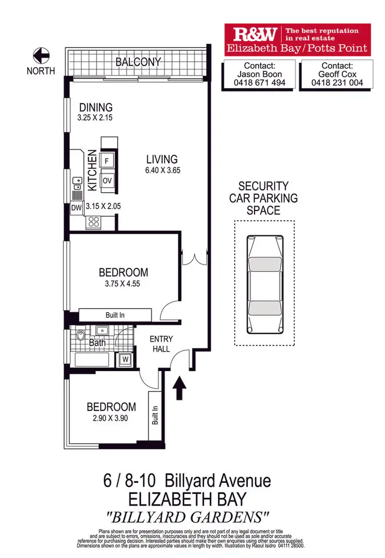 Floorplan of Homely apartment listing, 6/8-10 Billyard Avenue, Elizabeth Bay NSW 2011