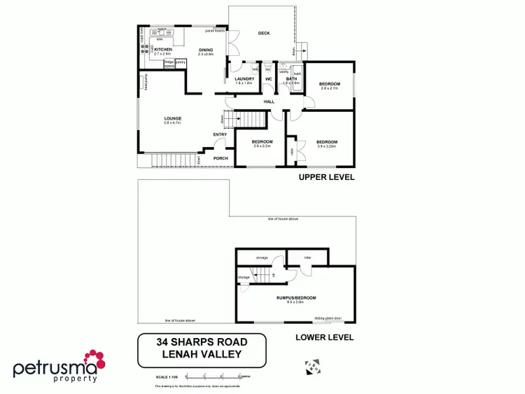 Floorplan of Homely house listing, 34 Sharps Road, Lenah Valley TAS 7008