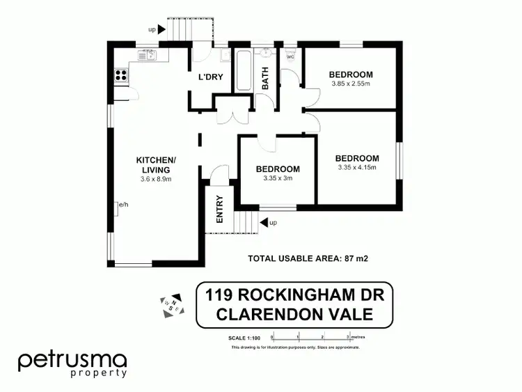 Floorplan of Homely house listing, 119 Rockingham Drive, Clarendon Vale TAS 7019