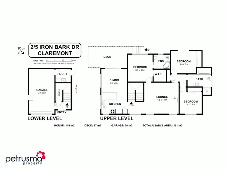 Floorplan of Homely unit listing, 2/5 Ironbark Drive, Claremont TAS 7011