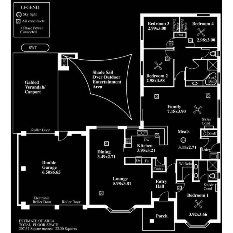 Floorplan of Homely house listing, 9 Fredrick Drive, Woodcroft SA 5162
