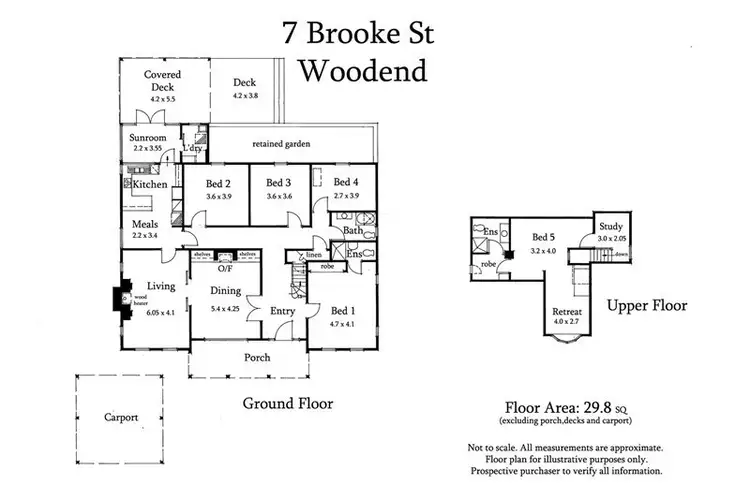 Floorplan of Homely house listing, 7 Brooke Street, Woodend VIC 3442