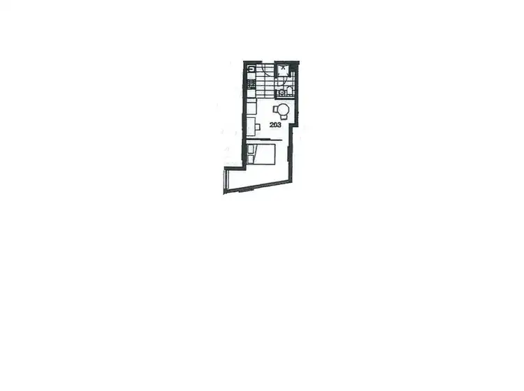 Floorplan of Homely apartment listing, 203/75 Flemington Road, North Melbourne VIC 3051