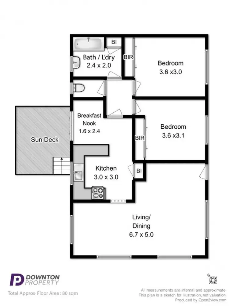 Floorplan of Homely unit listing, 2/51 Milton Cresent, Moonah TAS 7009