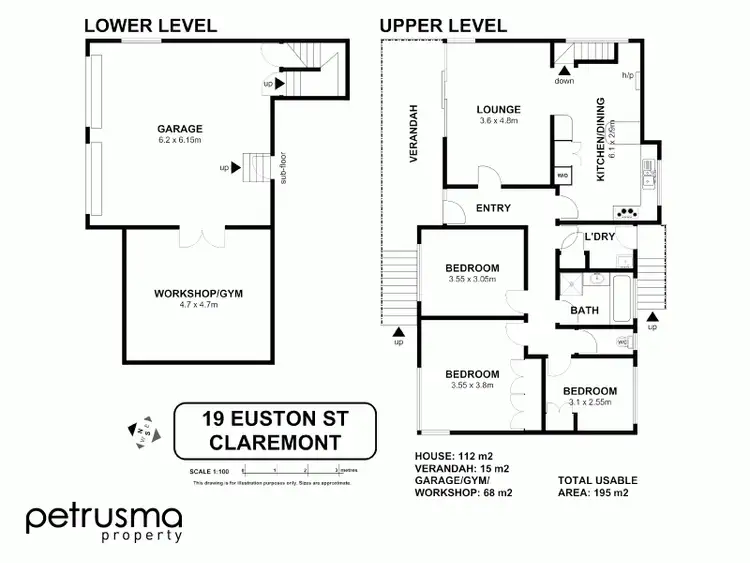 Floorplan of Homely house listing, 19 Euston Street, Claremont TAS 7011