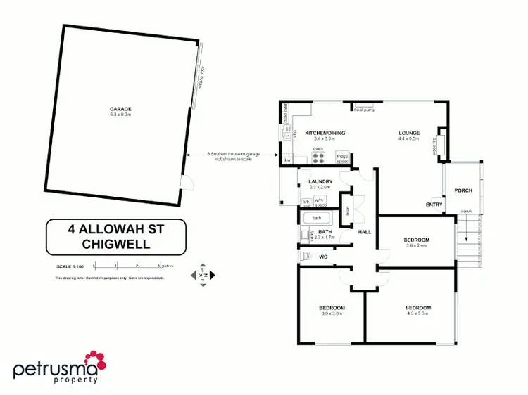 Floorplan of Homely house listing, 4 Allowah Street, Chigwell TAS 7011