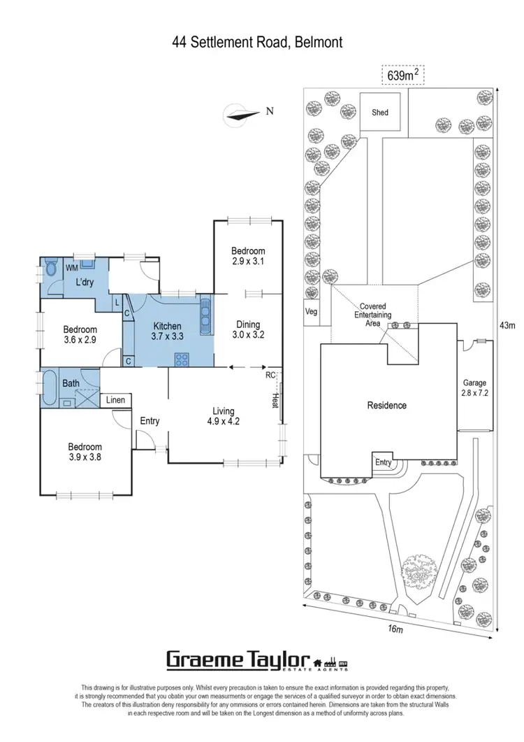 Floorplan of Homely house listing, 44 Settlement Road, Belmont VIC 3216