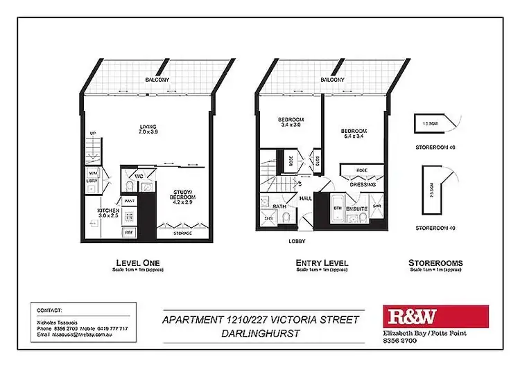 Floorplan of Homely apartment listing, 1210/227 Victoria Street, Darlinghurst NSW 2010