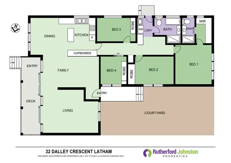Floorplan of Homely house listing, 32 Dalley Crescent, Latham ACT 2615