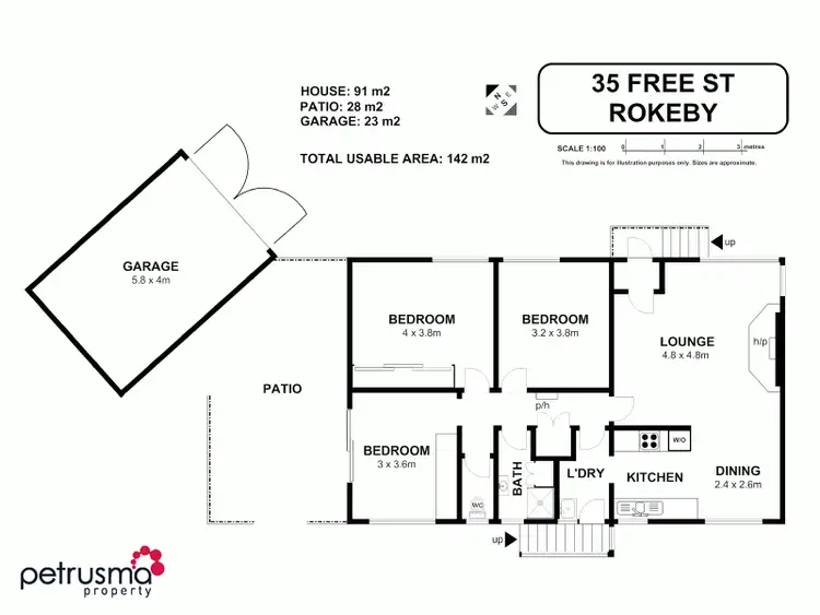 Floorplan of Homely house listing, 35 Free Street, Rokeby TAS 7019