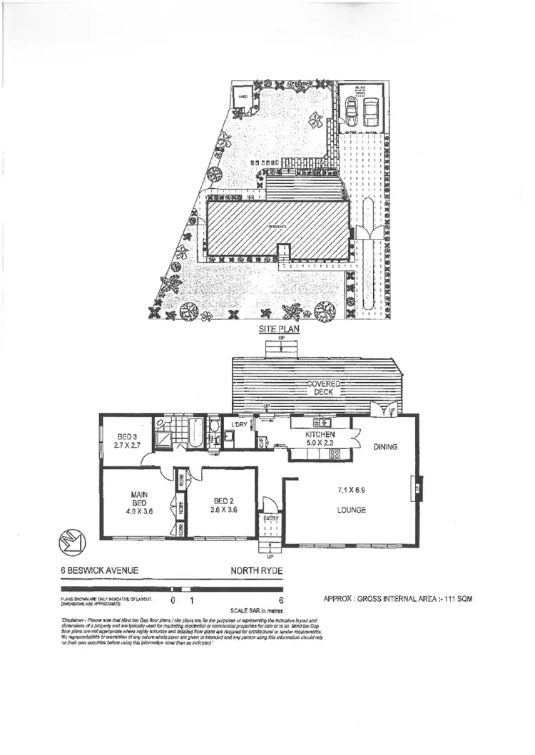 Floorplan of Homely house listing, 6 Beswick Avenue, North Ryde NSW 2113