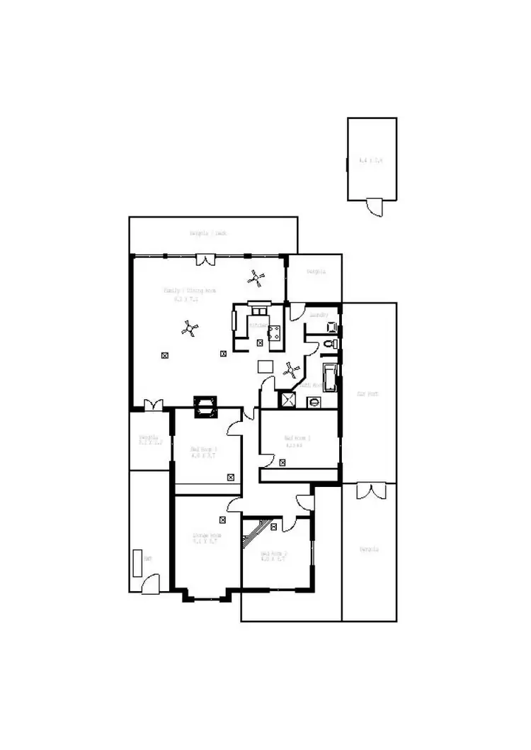 Floorplan of Homely house listing, 44 Swift Avenue, Dulwich SA 5065
