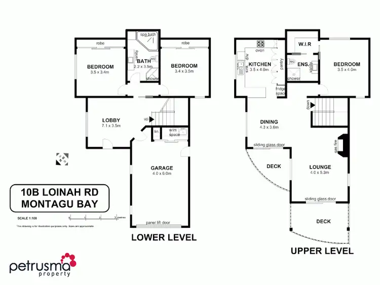 Floorplan of Homely house listing, 10B Loinah Road, Montagu Bay TAS 7018