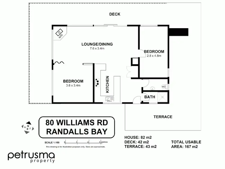 Floorplan of Homely house listing, 80-82 Williams Road, Randalls Bay TAS 7112