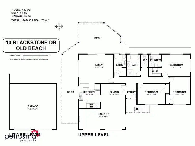 Floorplan of Homely house listing, 10 Blackstone Drive, Old Beach TAS 7017