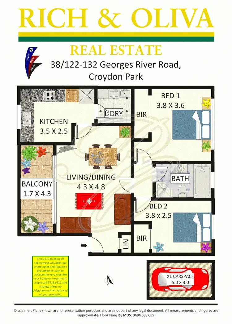 Floorplan of Homely apartment listing, 38/122 Georges River Road, Croydon Park NSW 2133