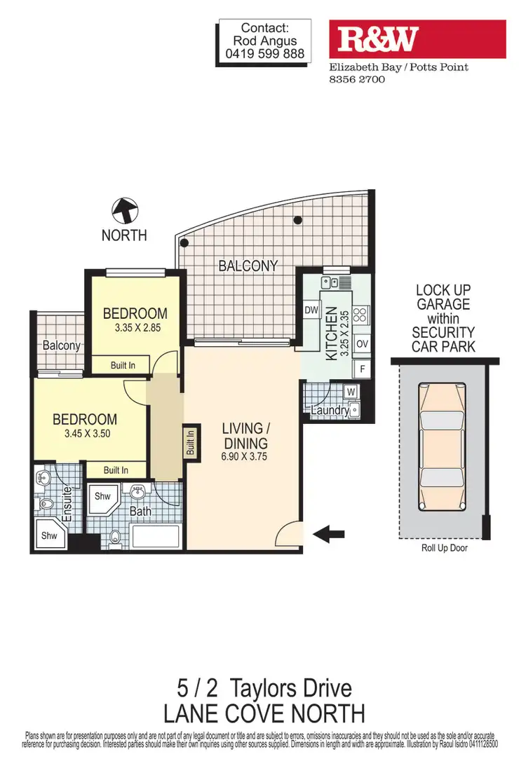 Floorplan of Homely apartment listing, 5/2 Taylors Drive, Lane Cove NSW 2066
