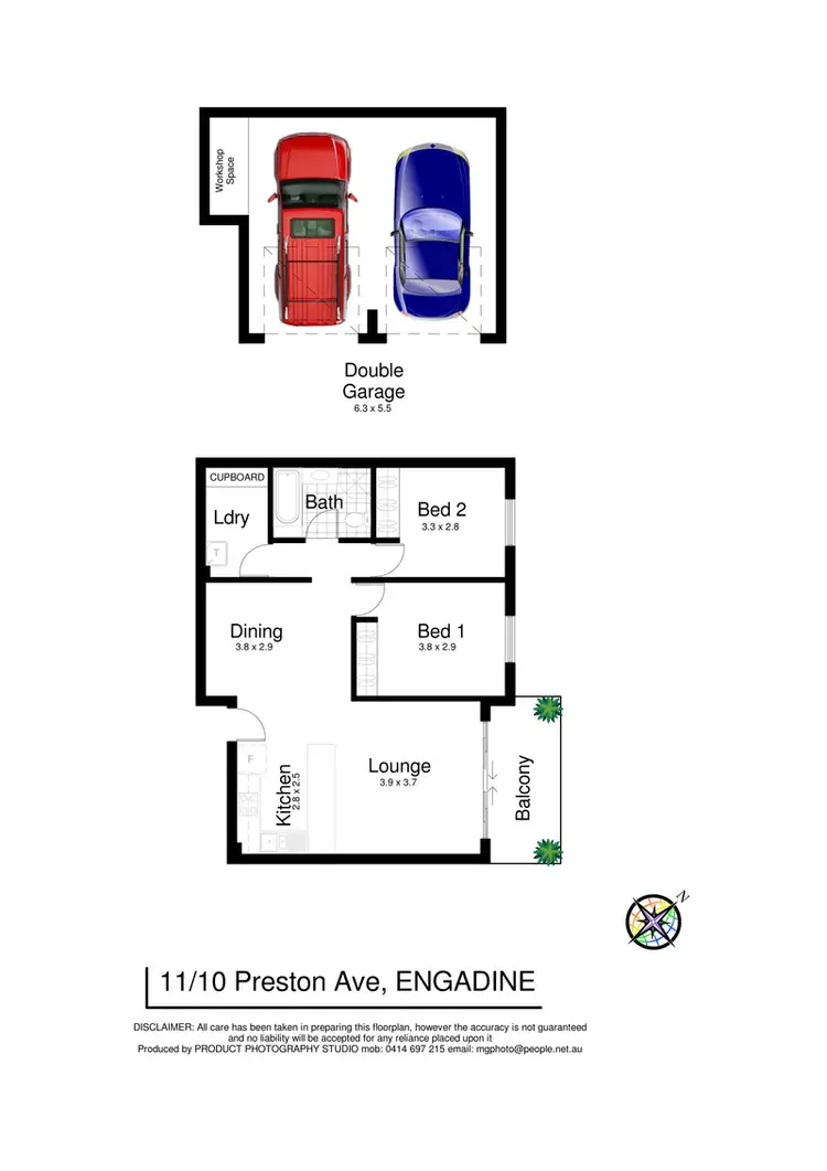 Floorplan of Homely unit listing, 11/10-14 Preston Avenue, Engadine NSW 2233