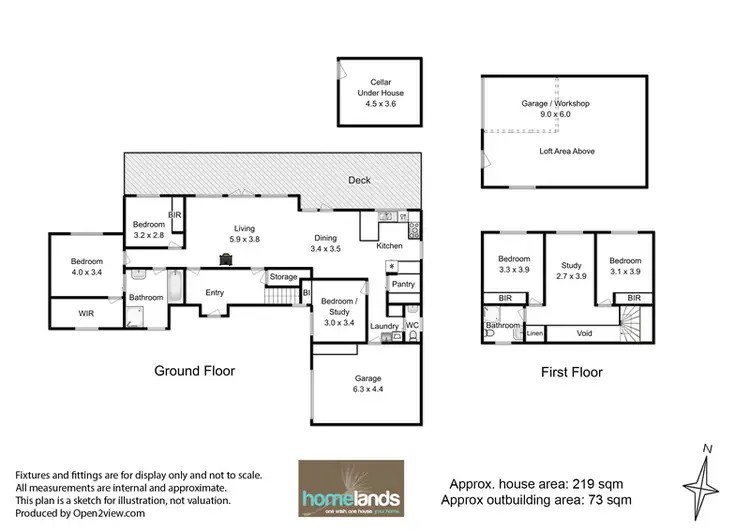 Floorplan of Homely house listing, 46 Kallista Drive, Huonville TAS 7109