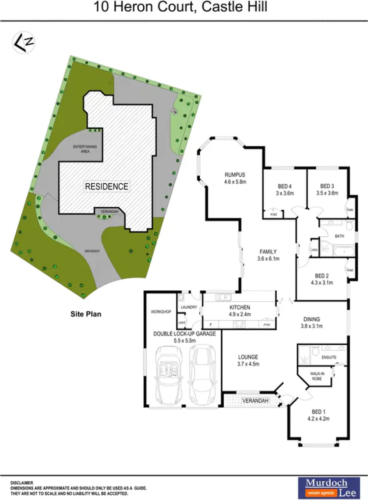Floorplan of Homely house listing, 10 Heron Court, Castle Hill NSW 2154