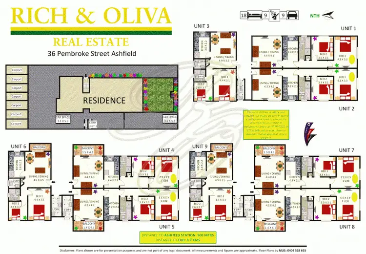 Floorplan of Homely block of units listing, 36 Pembroke Street, Ashfield NSW 2131