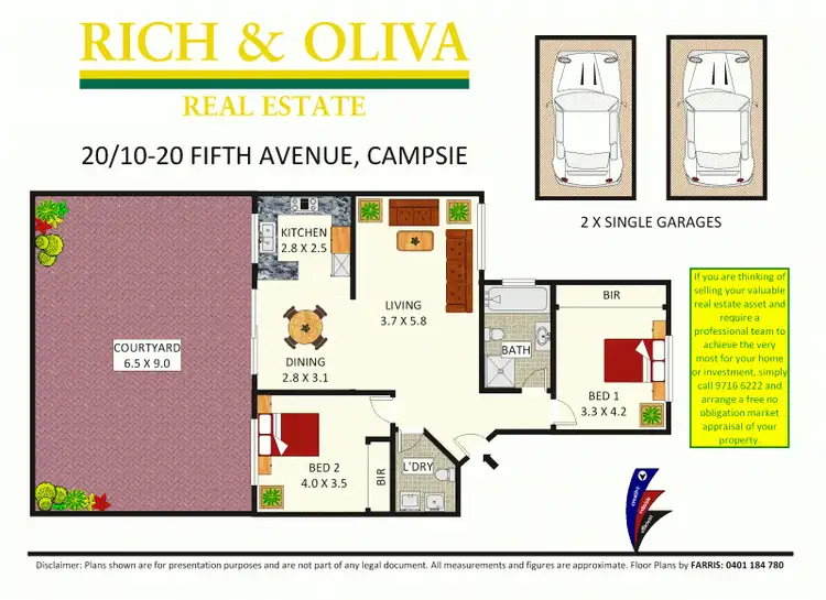 Floorplan of Homely apartment listing, 20/10-20 Fifth Avenue, Campsie NSW 2194