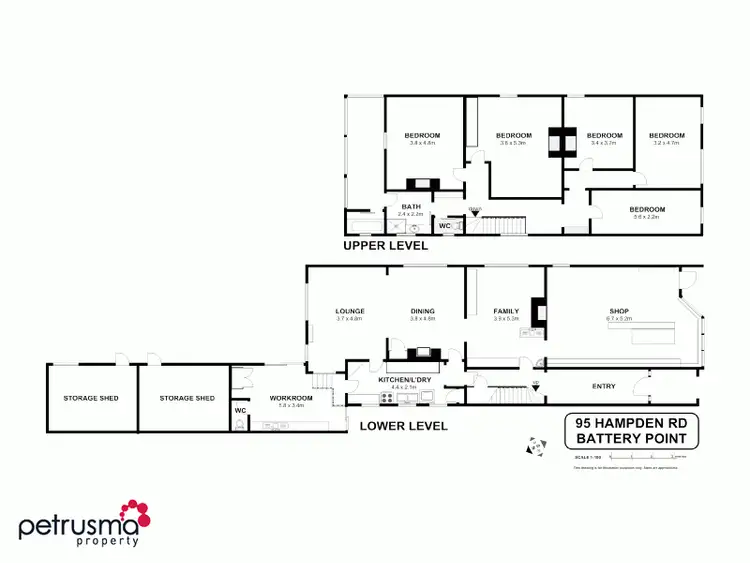 Floorplan of Homely house listing, 95 Hampden Road, Battery Point TAS 7004
