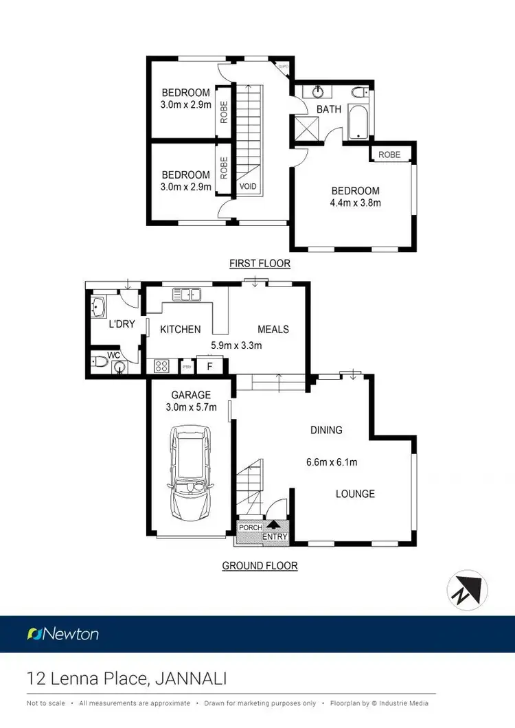 Floorplan of Homely townhouse listing, 1/12 Lenna Place, Jannali NSW 2226
