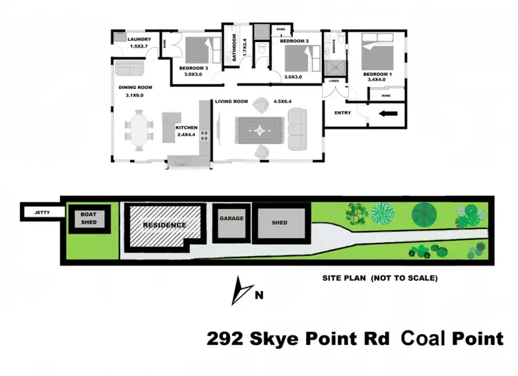 Floorplan of Homely house listing, 292 Skye Point Road, Coal Point NSW 2283