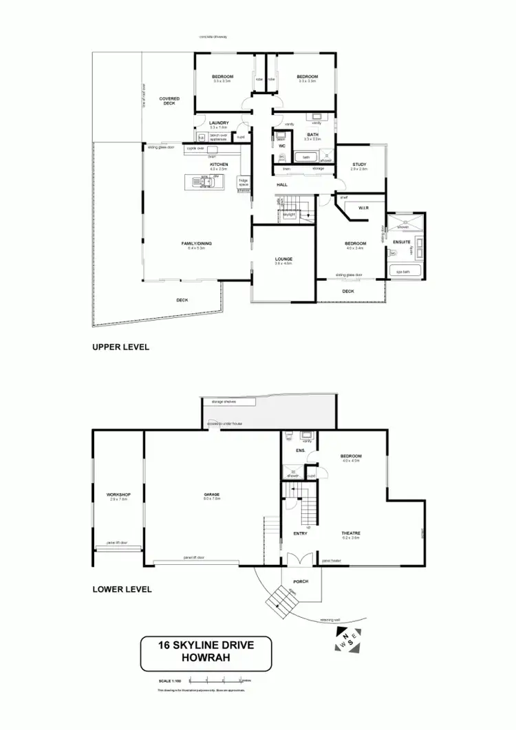 Floorplan of Homely house listing, 16 Skyline Drive, Howrah TAS 7018