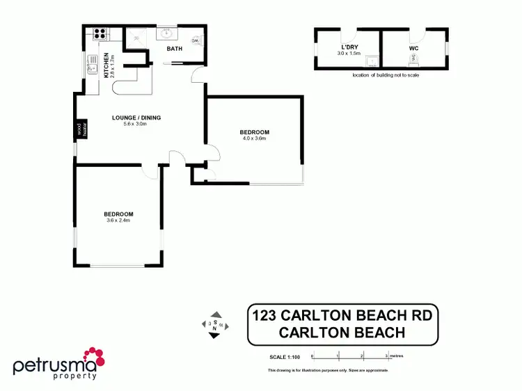 Floorplan of Homely house listing, 123 Carlton Beach Road, Dodges Ferry TAS 7173