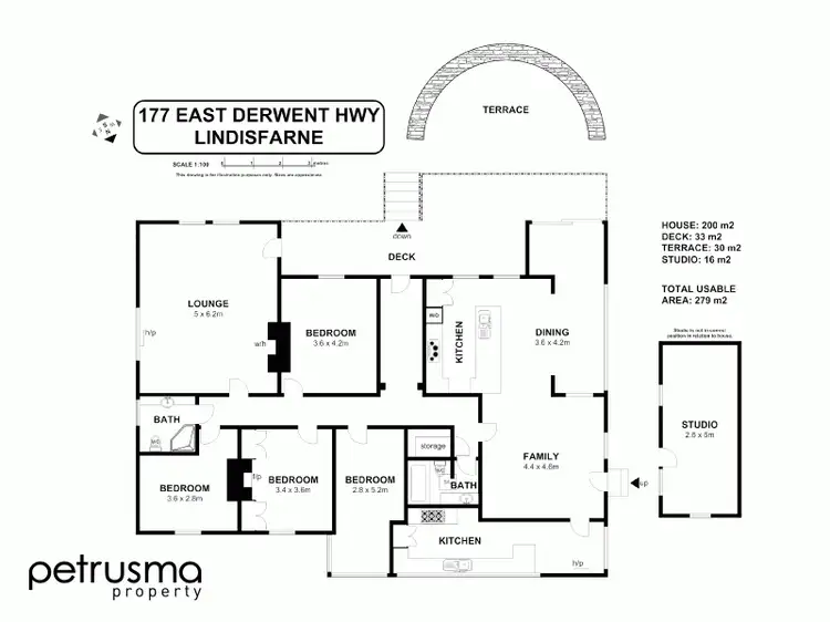 Floorplan of Homely house listing, 177 East Derwent Highway, Lindisfarne TAS 7015