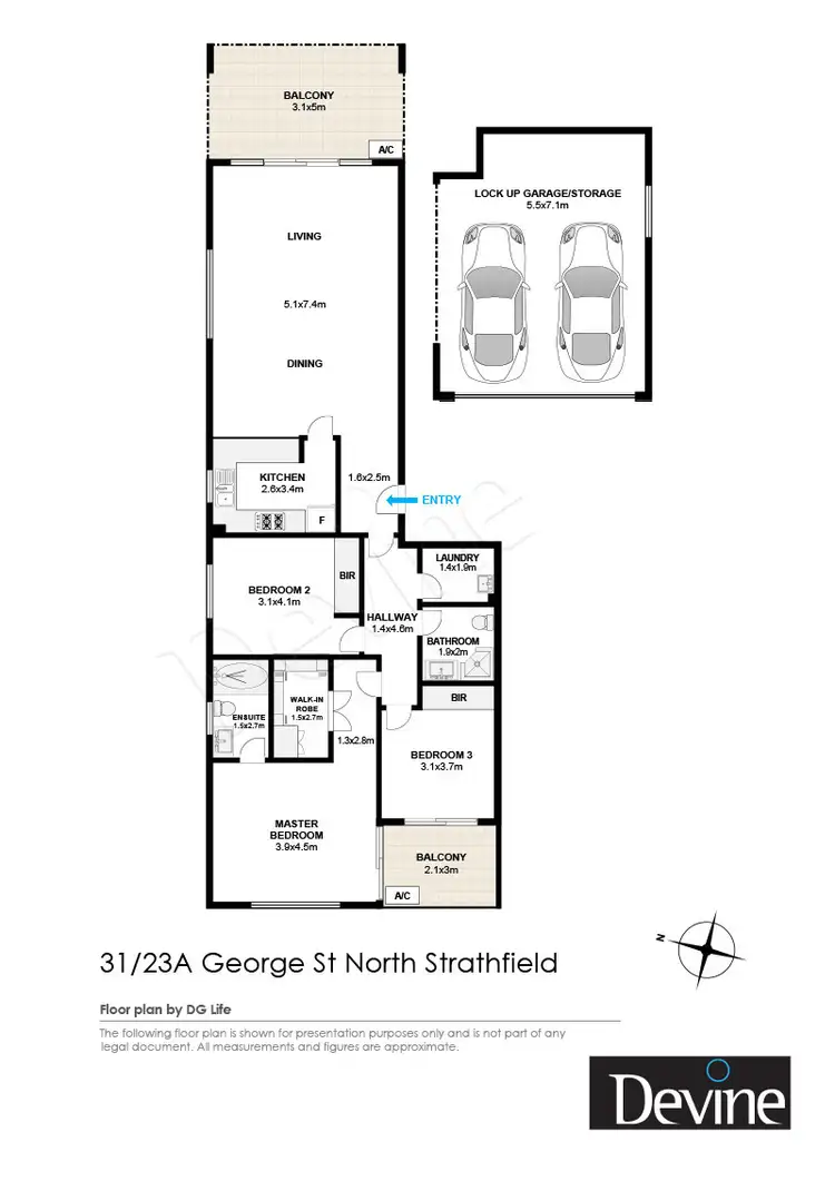 Floorplan of Homely apartment listing, 31/23A George Street, North Strathfield NSW 2137