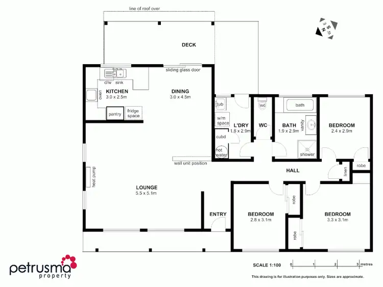 Floorplan of Homely house listing, 40 Horsham Road, Oakdowns TAS 7019