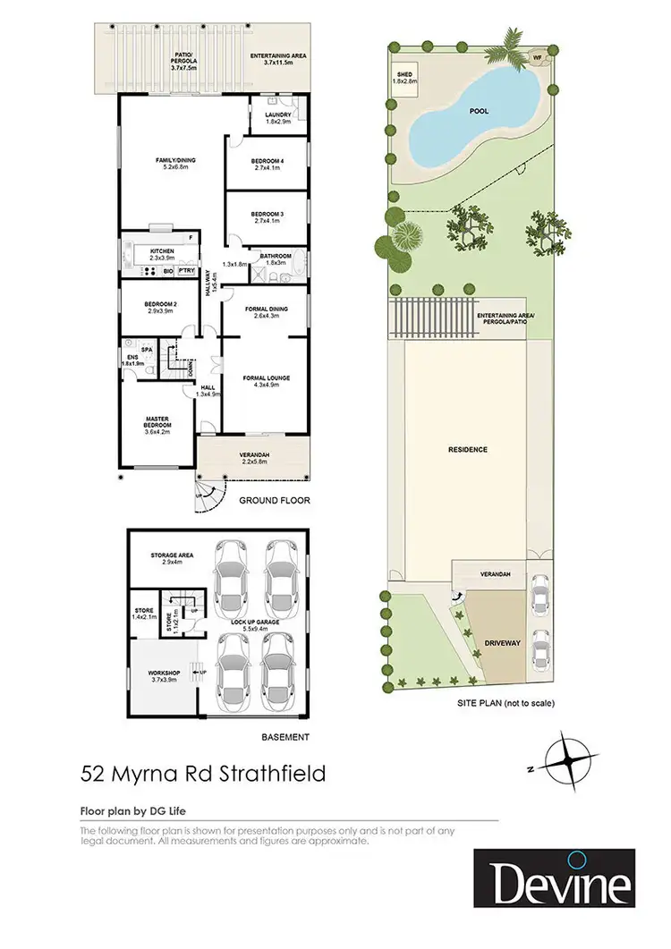 Floorplan of Homely house listing, 52 Myrna Road, Strathfield NSW 2135
