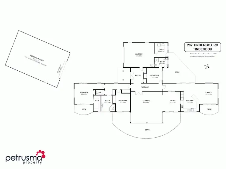 Floorplan of Homely house listing, 297 Tinderbox Road, Tinderbox TAS 7054