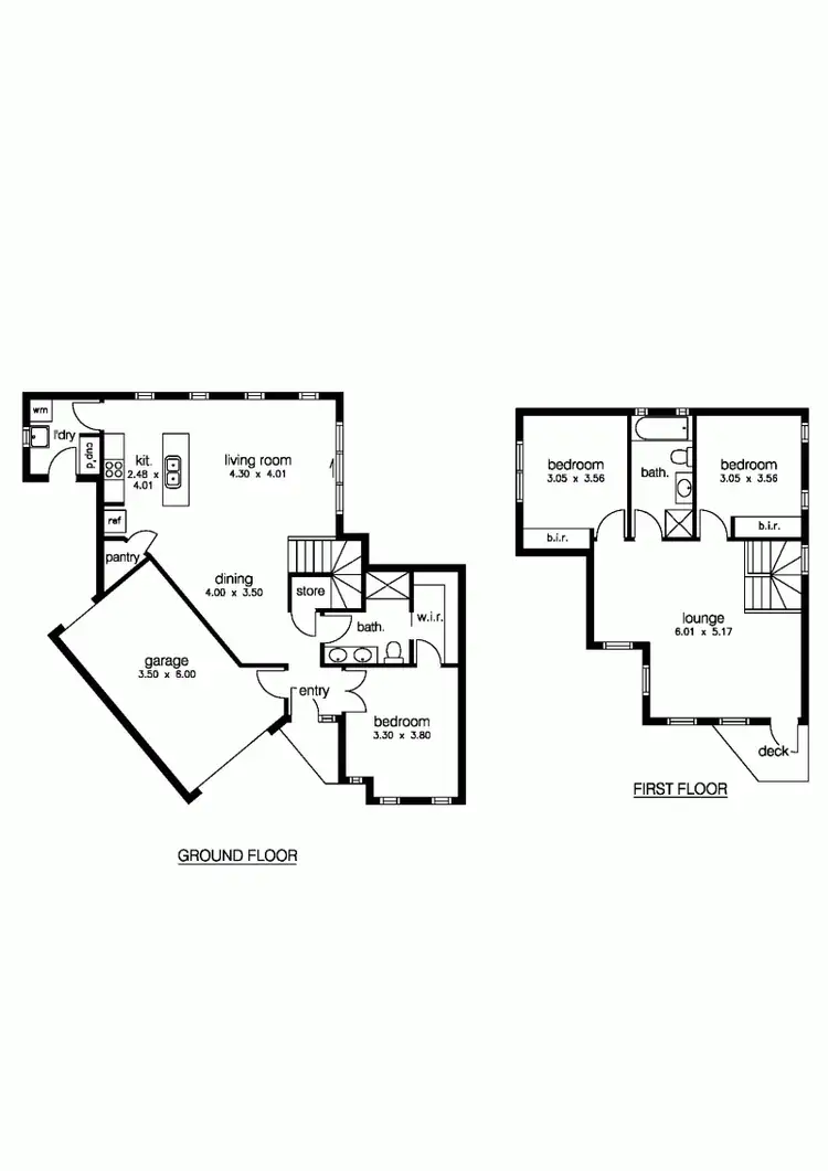 Floorplan of Homely townhouse listing, 5 Correa Street, Altona VIC 3018