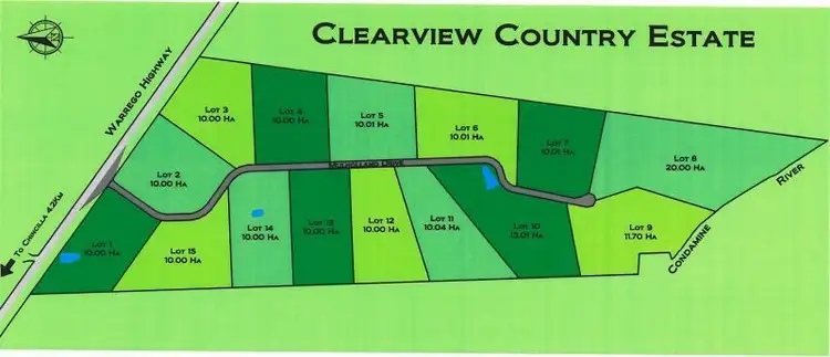Floorplan of Homely land listing, Lots 1 - 15 Lots 1 - 15 Mulholland Drive, Chinchilla QLD 4413