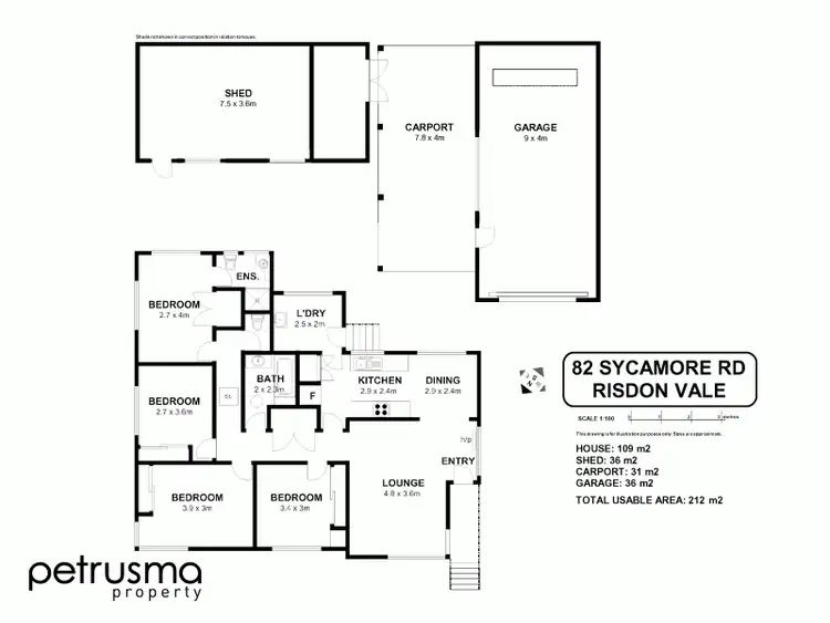 Floorplan of Homely house listing, 82 Sycamore Road, Risdon Vale TAS 7016