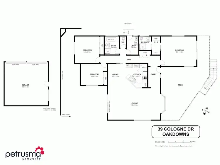 Floorplan of Homely house listing, 39 Cologne Drive, Oakdowns TAS 7019