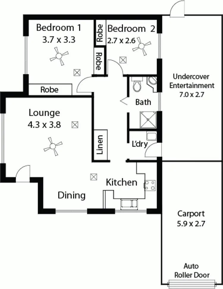 Floorplan of Homely unit listing, 8/1 Douglas Avenue, Salisbury SA 5108