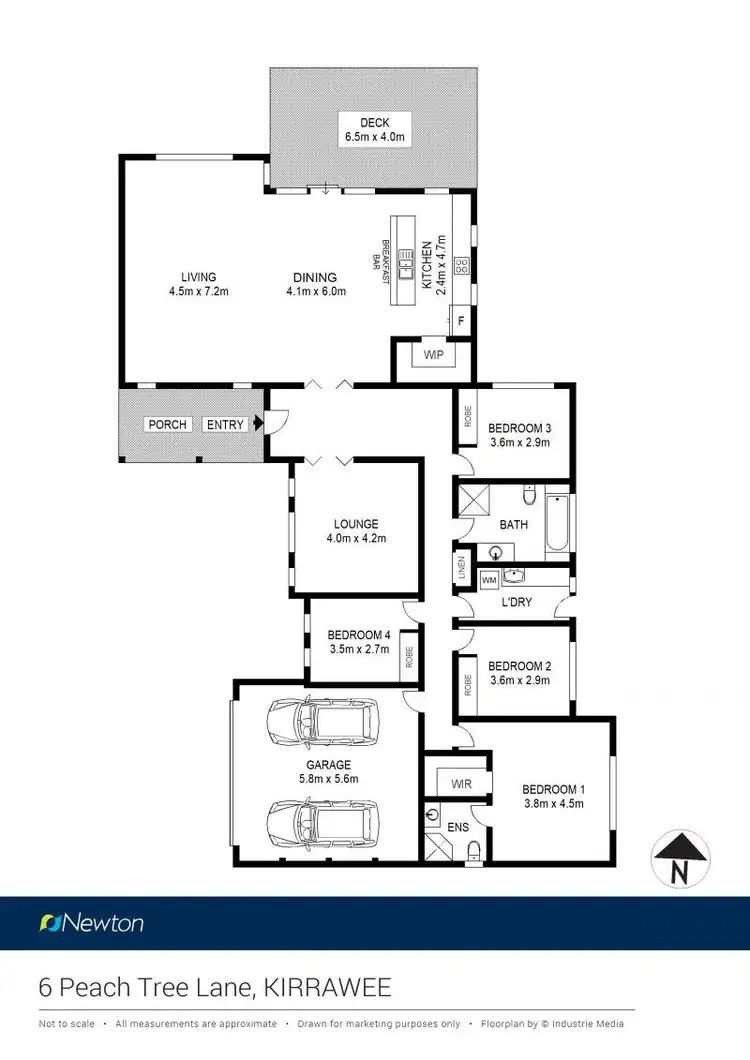 Floorplan of Homely house listing, 6 Peach Tree Lane, Kirrawee NSW 2232