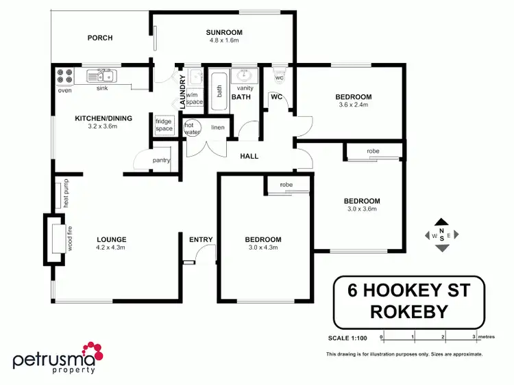 Floorplan of Homely house listing, 6 Hookey Street, Rokeby TAS 7019