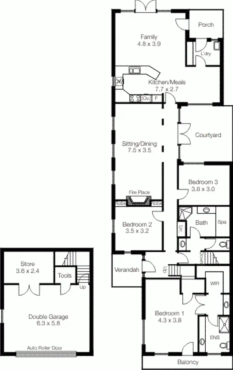 Floorplan of Homely terrace listing, 8 Kincardine Street, St Georges SA 5064
